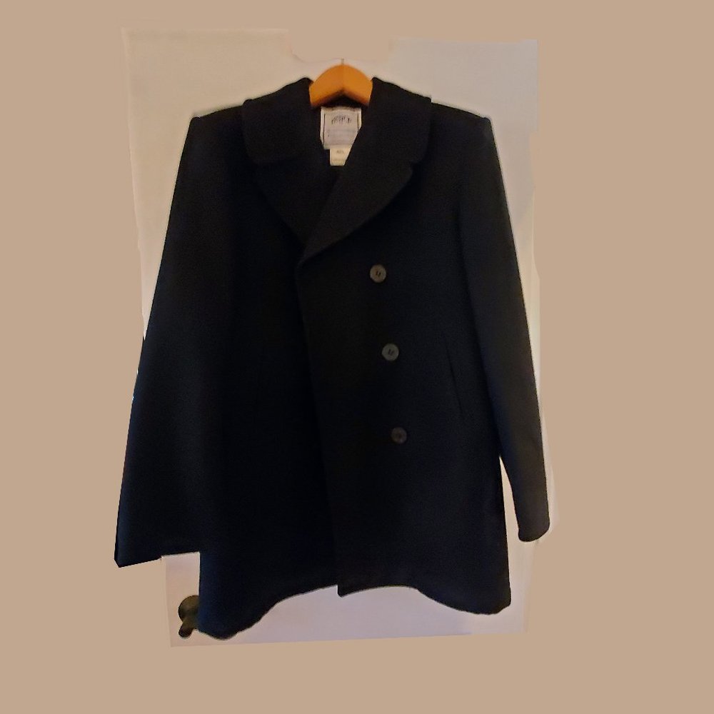 Vintage Wool Navy Pea Coat